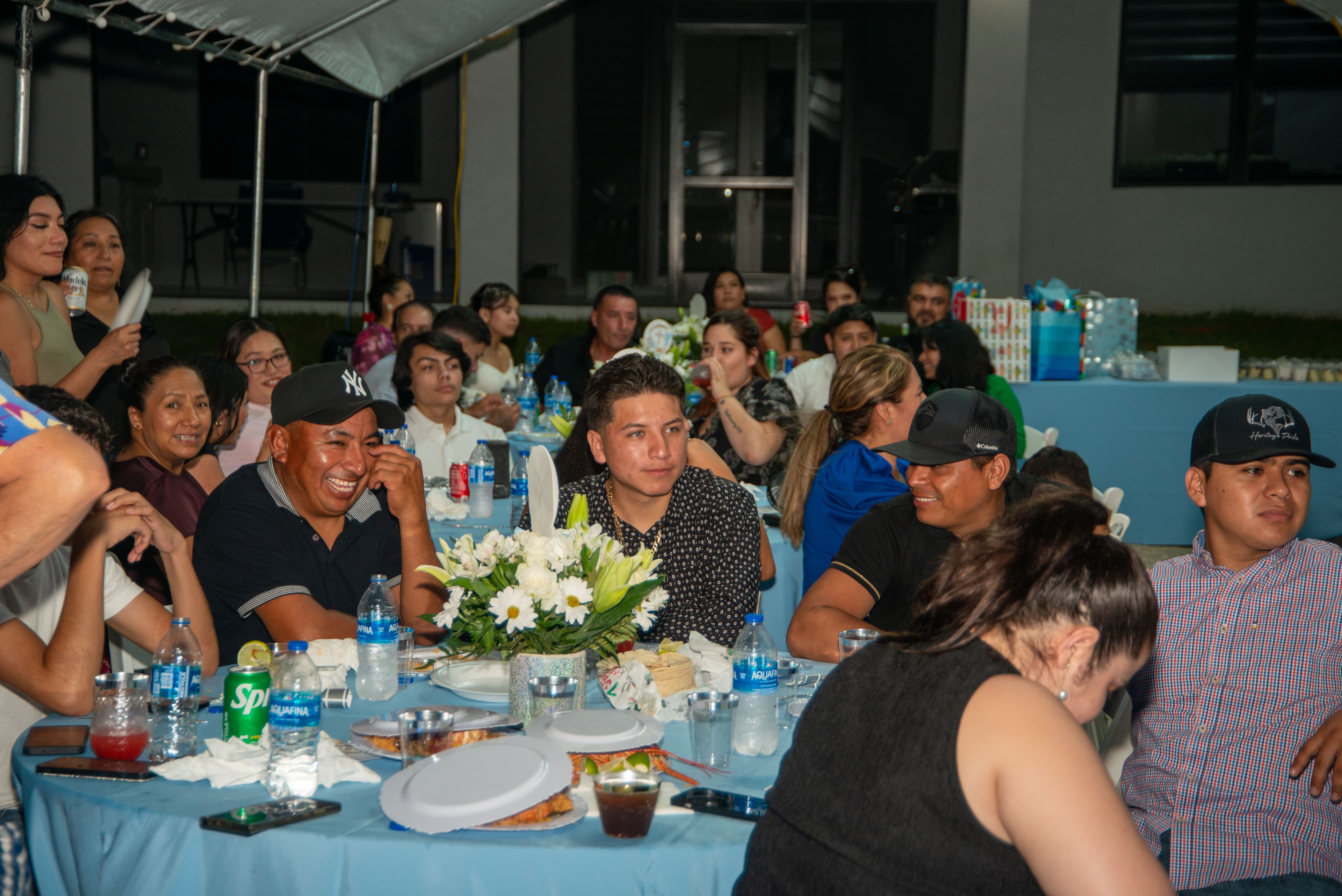 Guests at a reception dinner table, Cape Coral, Fort Myers, Bonita Springs and Naples event