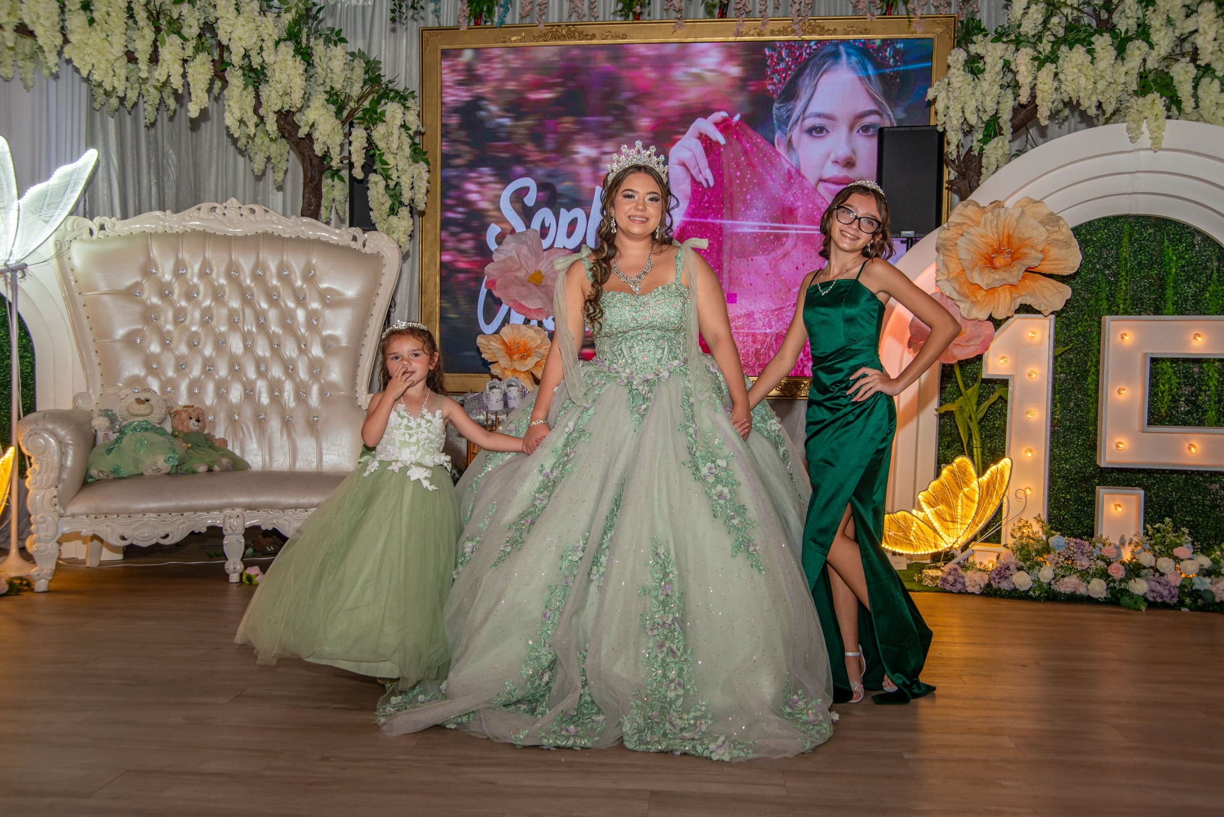 Quinceañera with family, Cape Coral event photography