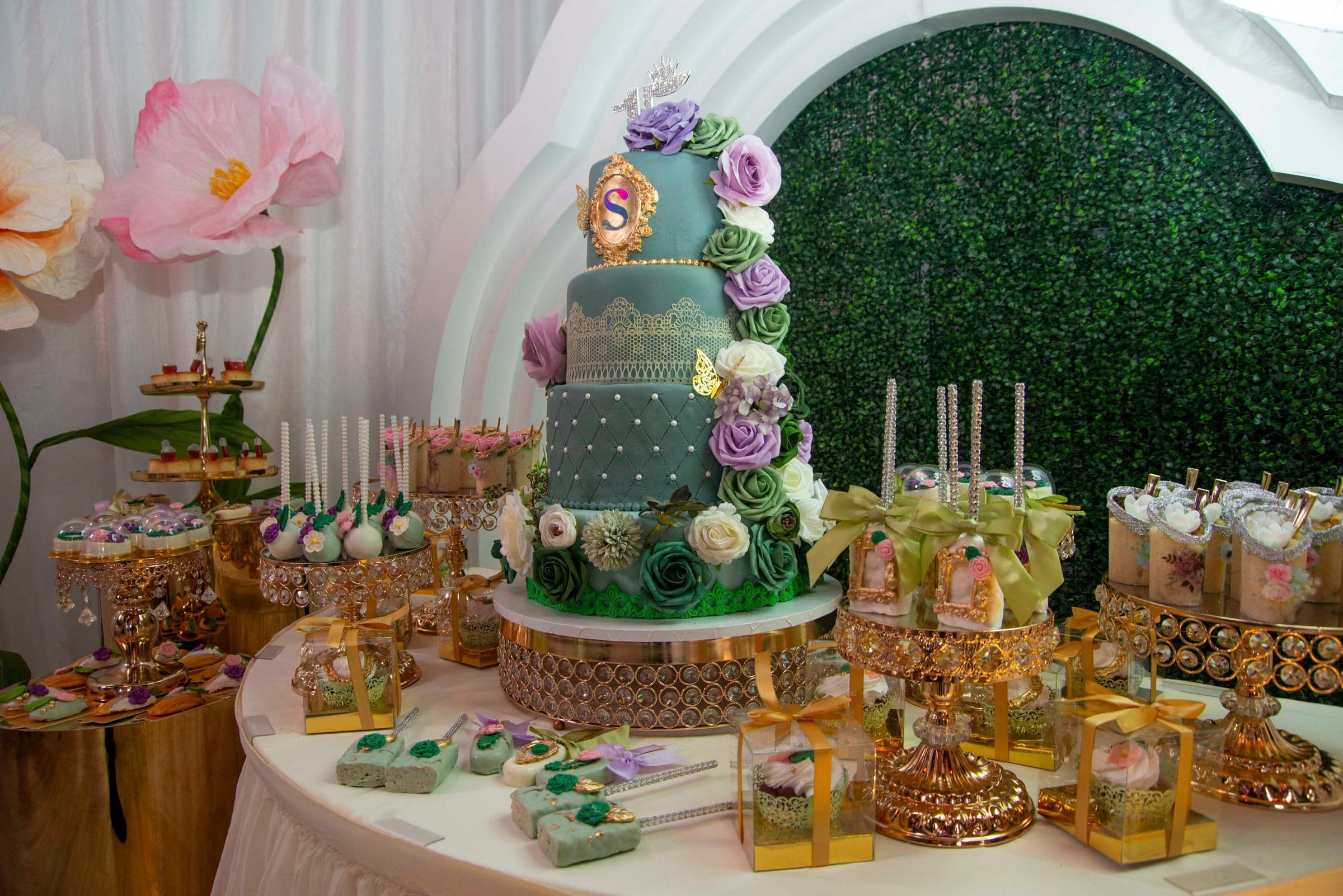 Quinceañera dessert table detail, Southwest Florida