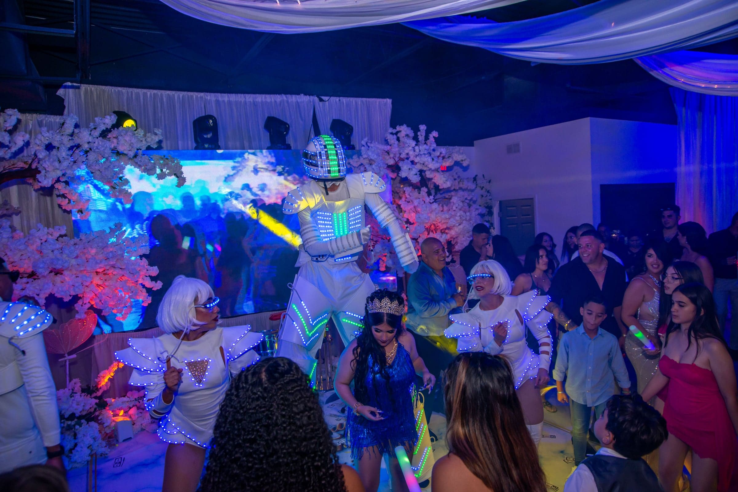 Quinceañera celebration with performers, Fort Myers