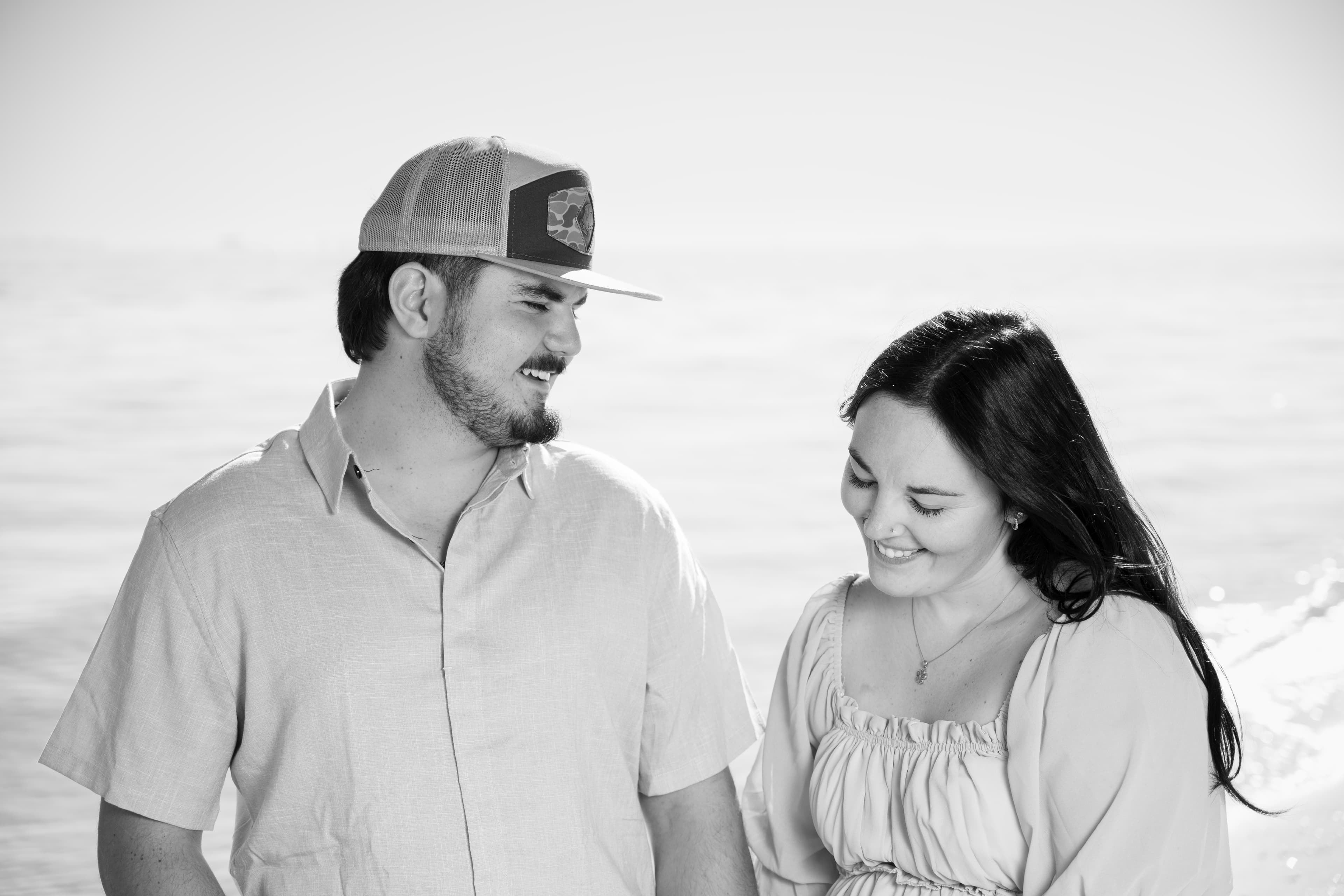 Golden hour couple portrait, Fort Myers beach