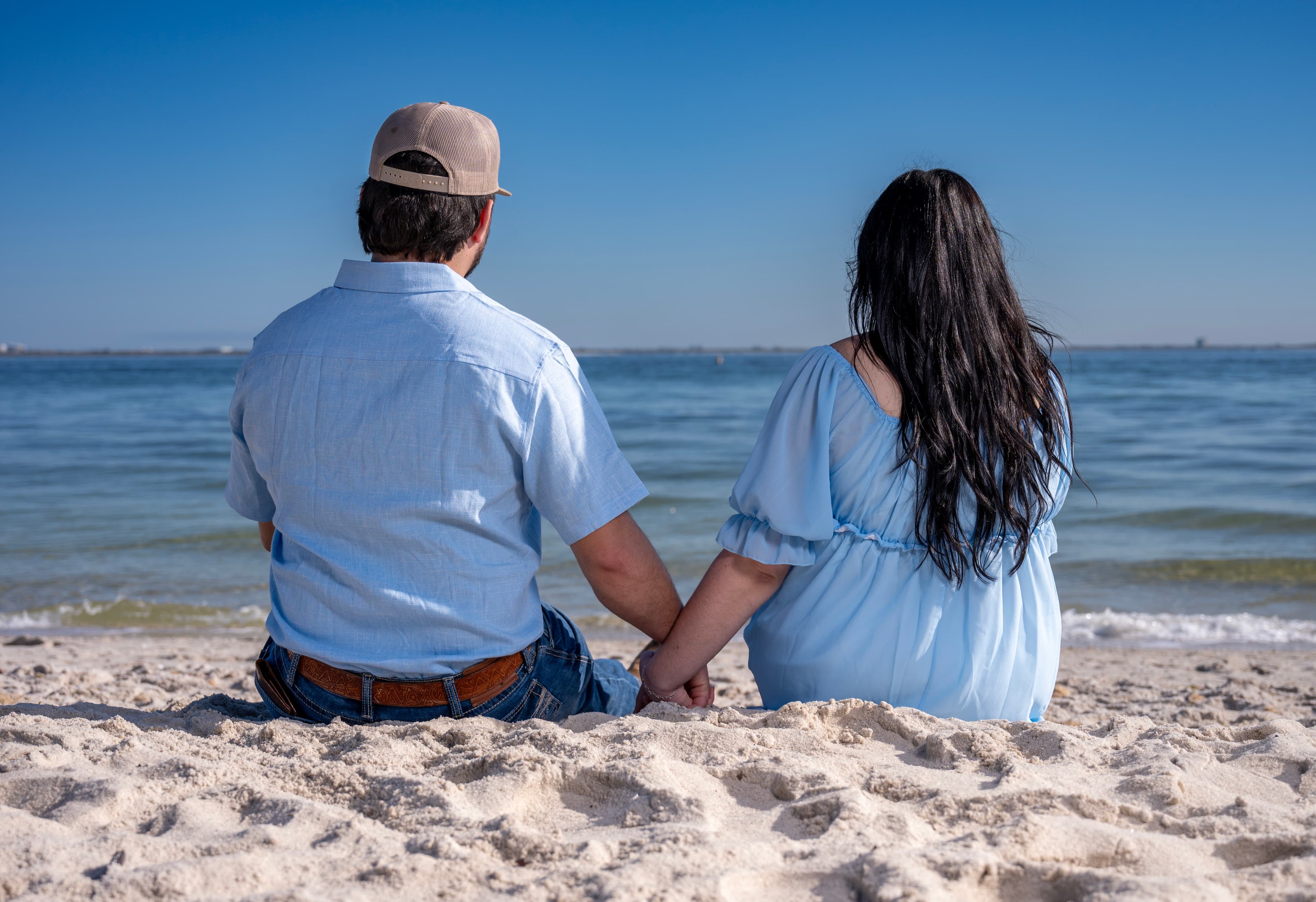 Engagement session candid moment, Cape Coral