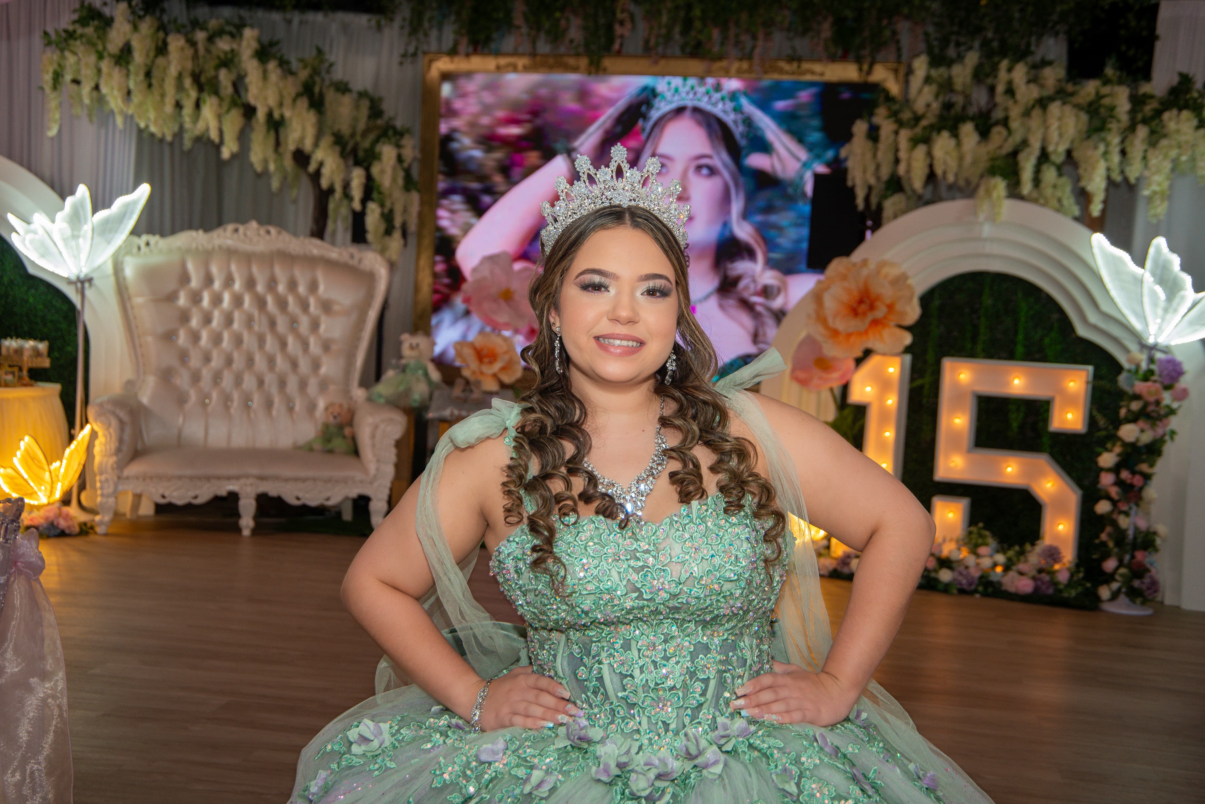 Quinceañera formal portrait, Fort Myers photographer