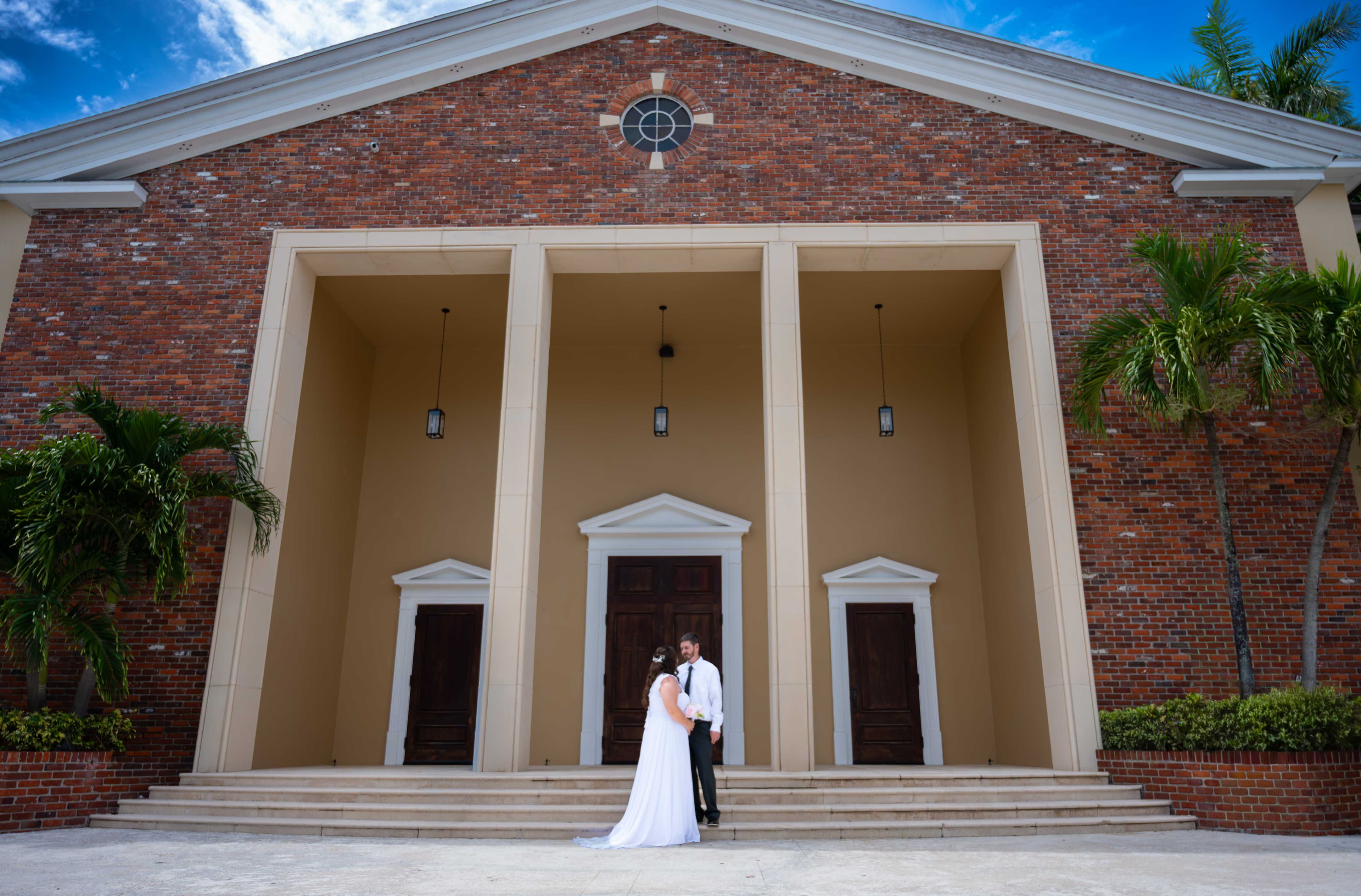 Newlyweds portrait, SWFL wedding photographer